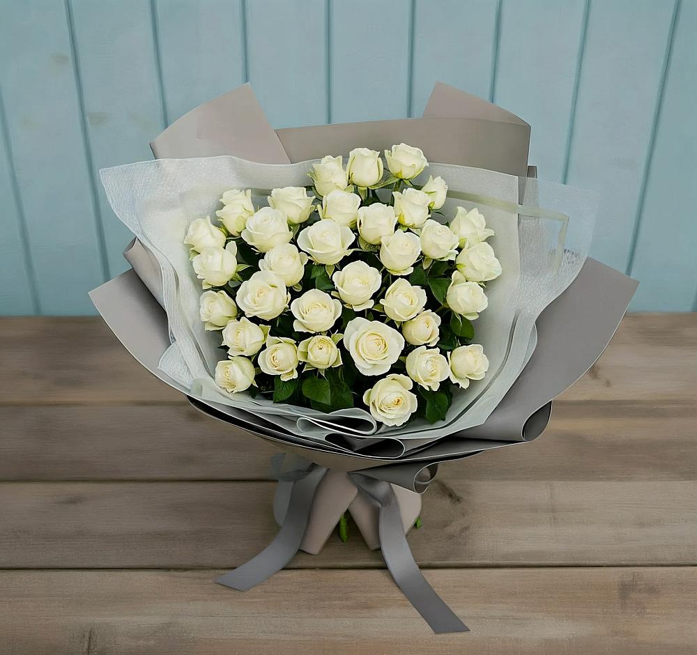 Букет Белоснежная нежность в Верхней Кугульте