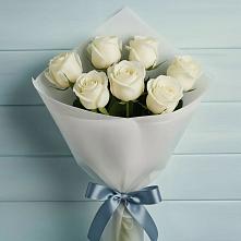 Букет 7 Белых роз Эдлесс Лав в Верхней Кугульте