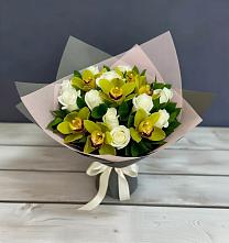 Букет цветов из:  Орхидеи и Розы в Верхней Кугульте