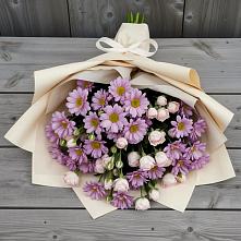 Букет цветов из:  Розы и Хризантемы в Верхней Кугульте