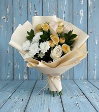 Букет цветов из:  Розы и Хризантемы в Верхней Кугульте