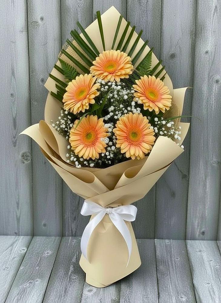 Букет цветов из: Герберы в Верхней Кугульте