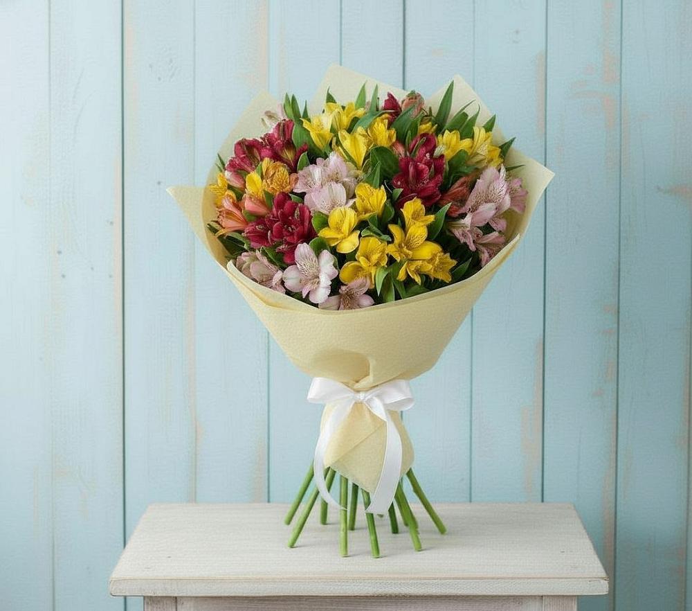 Букет цветов из: Альстромерии в Верхней Кугульте