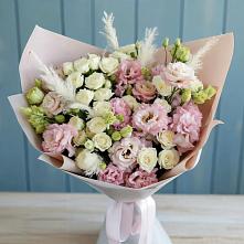 Букет цветов из:  Альстромерии и Розы в Верхней Кугульте
